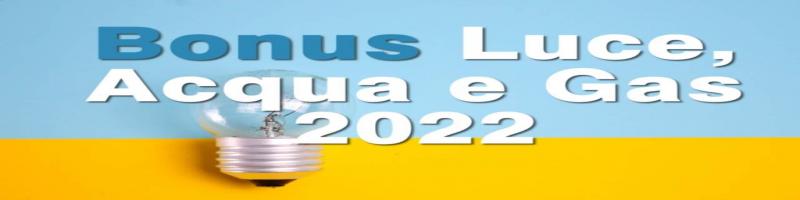 BONUS BOLLETTE 2022