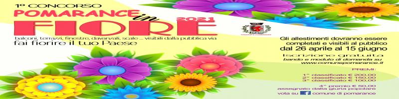 1° Concorso "POMARANCE in FIORE"- Proroga