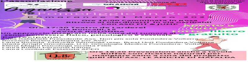 Pomeriggio in rosa 31.3.2023 h 16.00