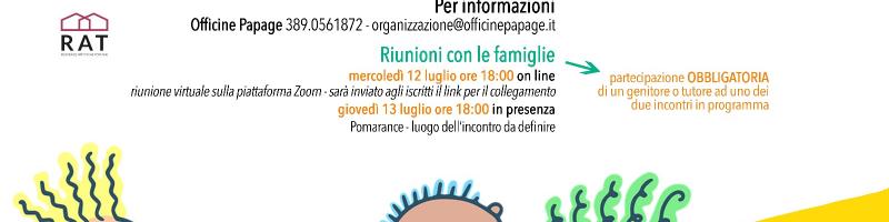 CENTRI ESTIVI 2023 periodo Luglio-Agosto