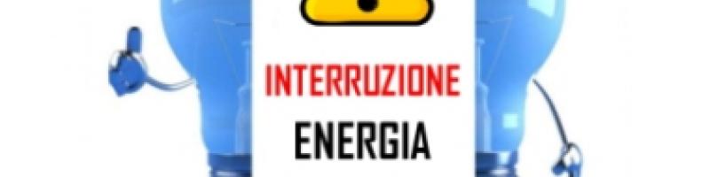 AVVISO DI INTERRUZIONE DI ENERGIA ELETTRICA PER SOSTITUZIONE URGENTE COMPONENTI IN CABINA DI DISTRIBUZIONE