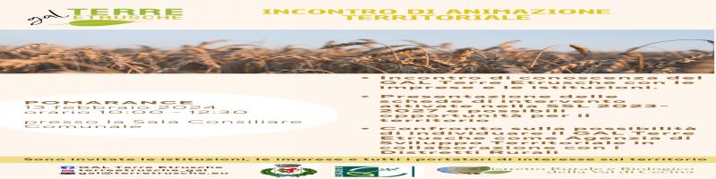 INCONTRO DI ANIMAZIONE TERRITORIALE CON IL GAL TERRE ETRUSCHE - 13 febbraio 2024 ore 10:00 presso la Sala Consiliare Comunale